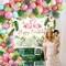 Hawaiian Luna Birthday Party Decorations-Hawaiian Tropical Balloon Arch Kit, Tropical Birthday Banner, Flamingo Tablecloth for Hawaiian Theme Aloha Luau Party, Summer Beach Pool Party Decorations